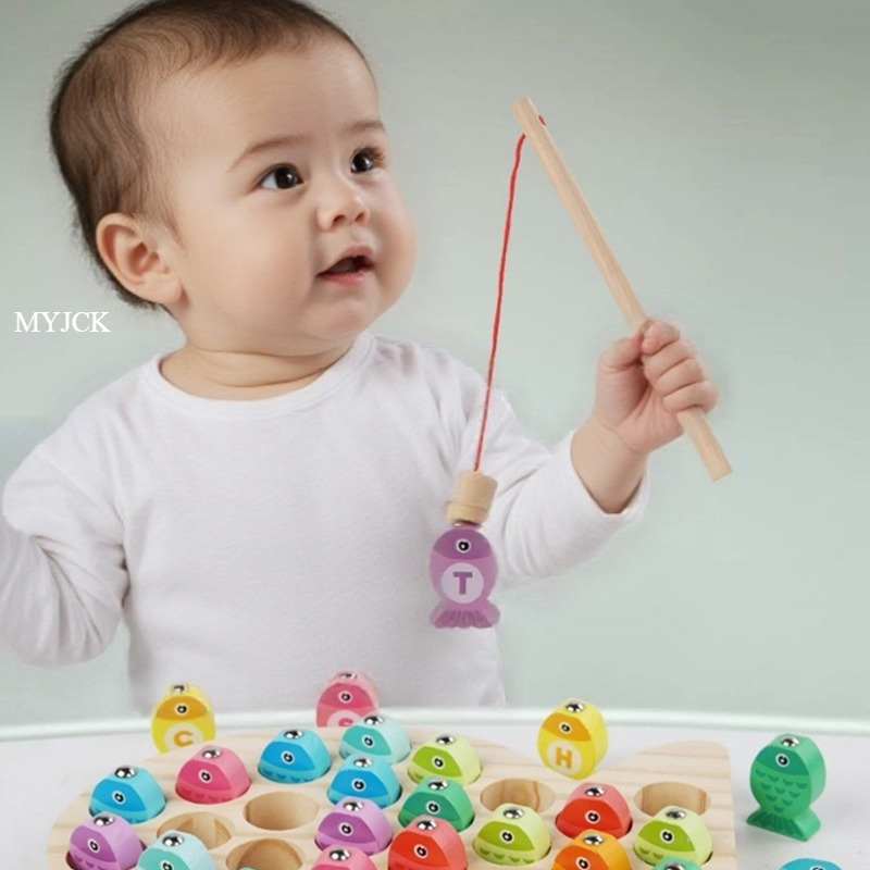 Fishing Equipment Kids - 어린이 나무 낚시 게임 장난감 선물