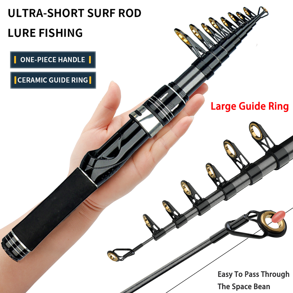 Sea Fishing Equipment Uk - 텔레스코픽 루어 낚싯대 1.5M-2.4M 카본 스피닝