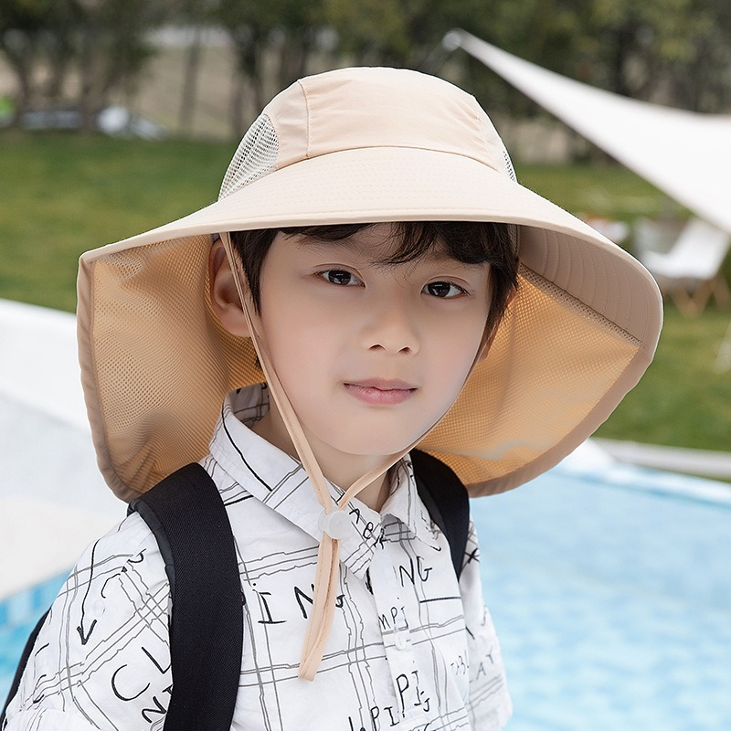 목 플랩이있는 어린이 태양 모자 UV 보호 여름 유아  - Fishing Equipment Kids 리뷰 및 가격