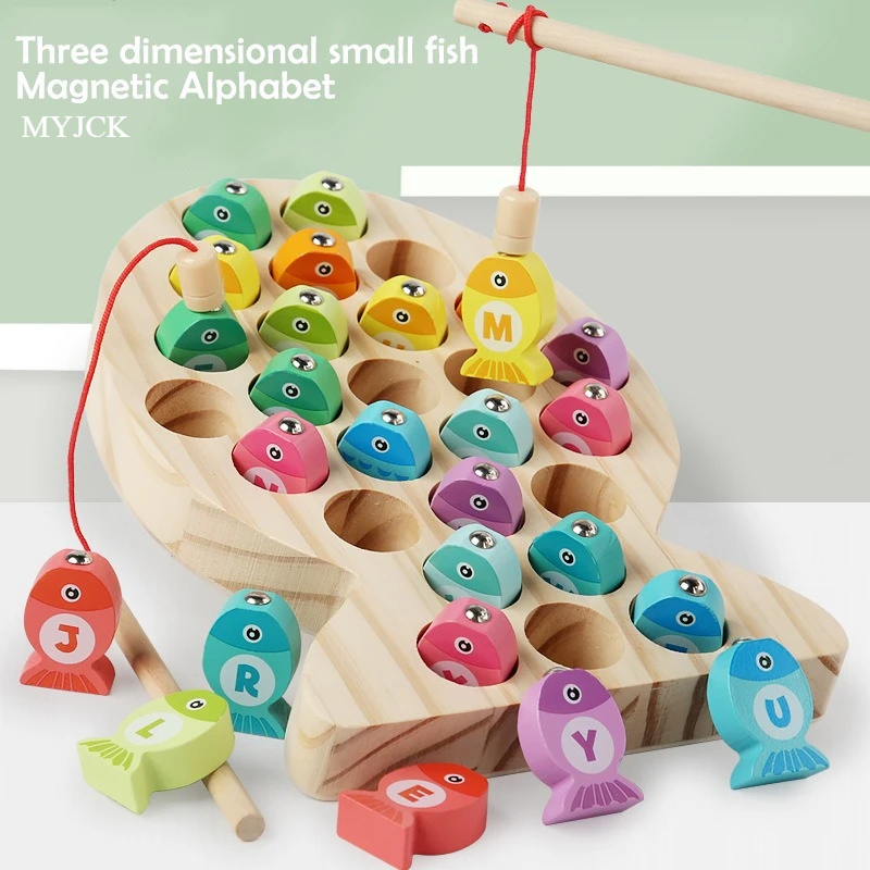 어린이 나무 낚시 게임 장난감 선물 조기 교육 알파벳  - Fishing Equipment Kids 리뷰 및 가격