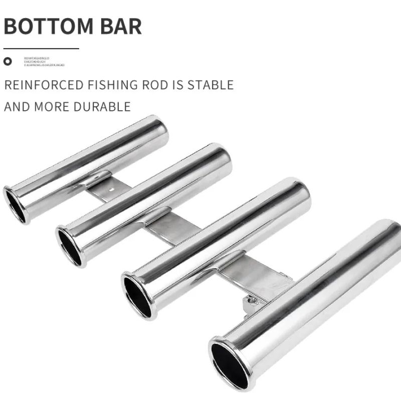 스테인레스 스틸 4 튜브 낚싯대 홀더 보트 낚싯대 랙  - Rod Holder Fishing 리뷰 및 가격