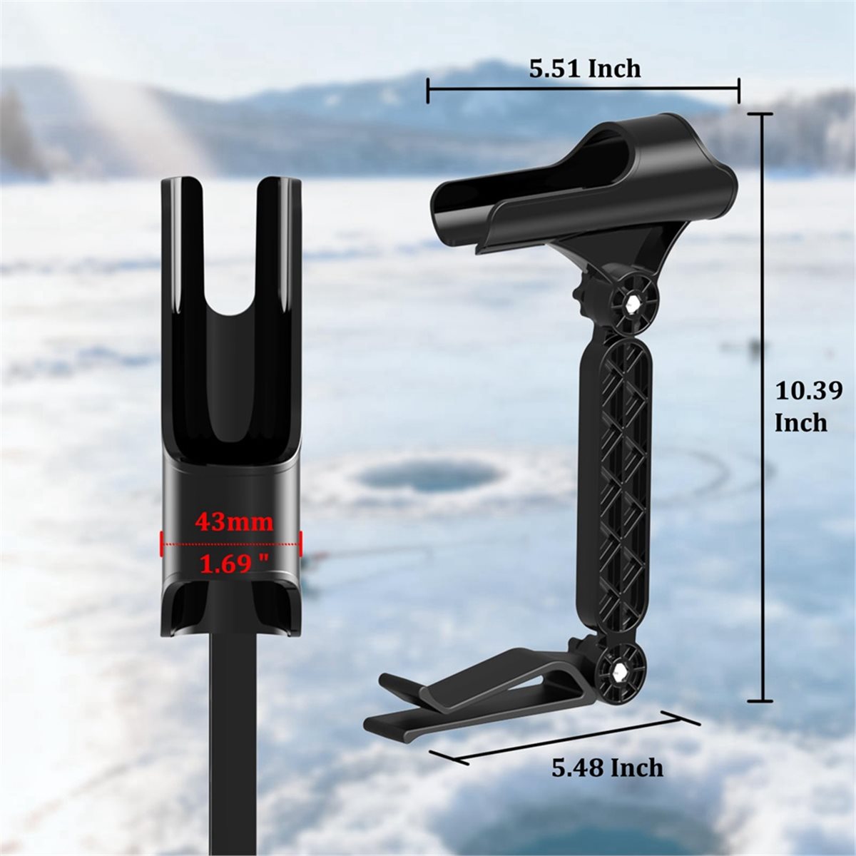 인기 있는 2개 세트 조절 가능한 얼음낚시용 버킷 로드 - Rod Holder Fishing 리뷰 및 가격