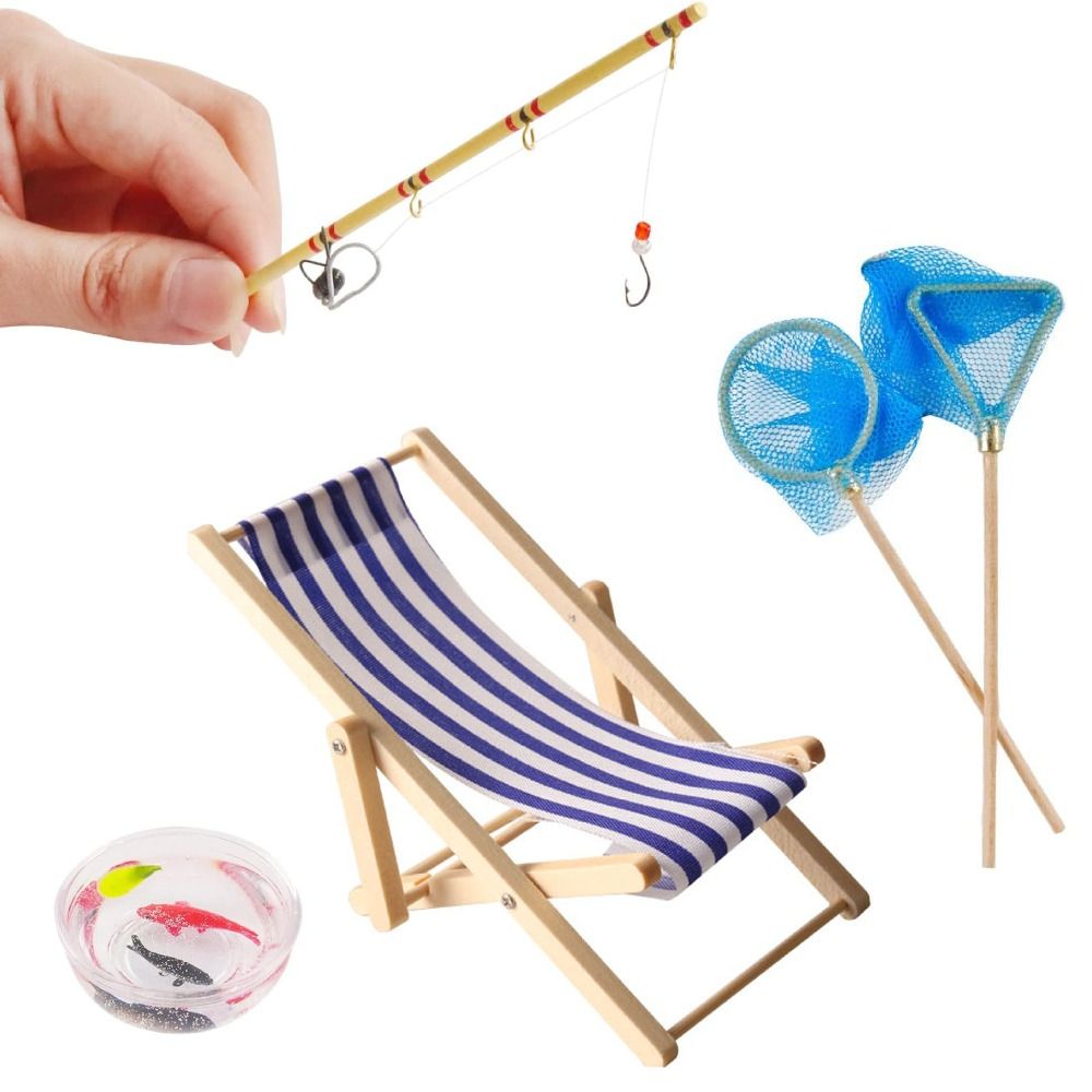 트렌디 마이크로 랜드스케이프 미니어처 낚시 도구, 장식 - Fishing Equipment Kids 리뷰 및 가격