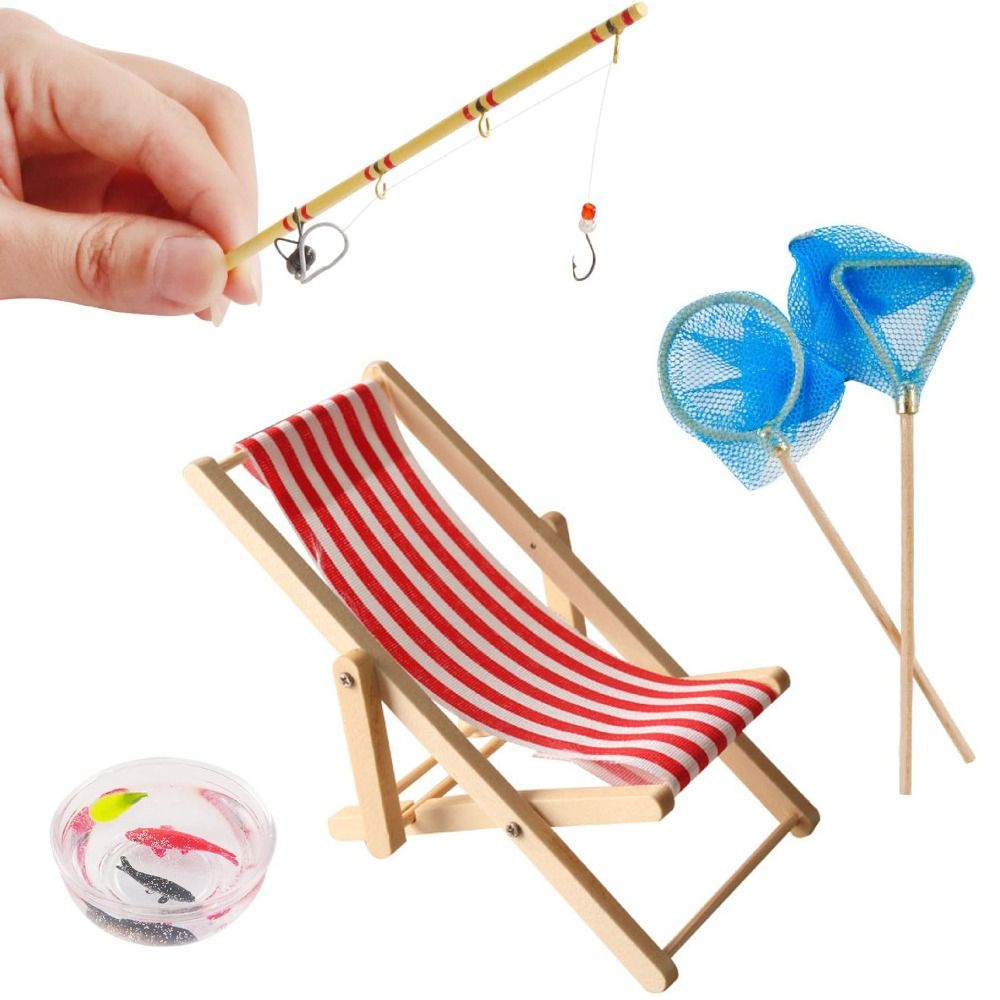 트렌디 마이크로 랜드스케이프 미니어처 낚시 도구, 장식 - Fishing Equipment Kids 리뷰 및 가격