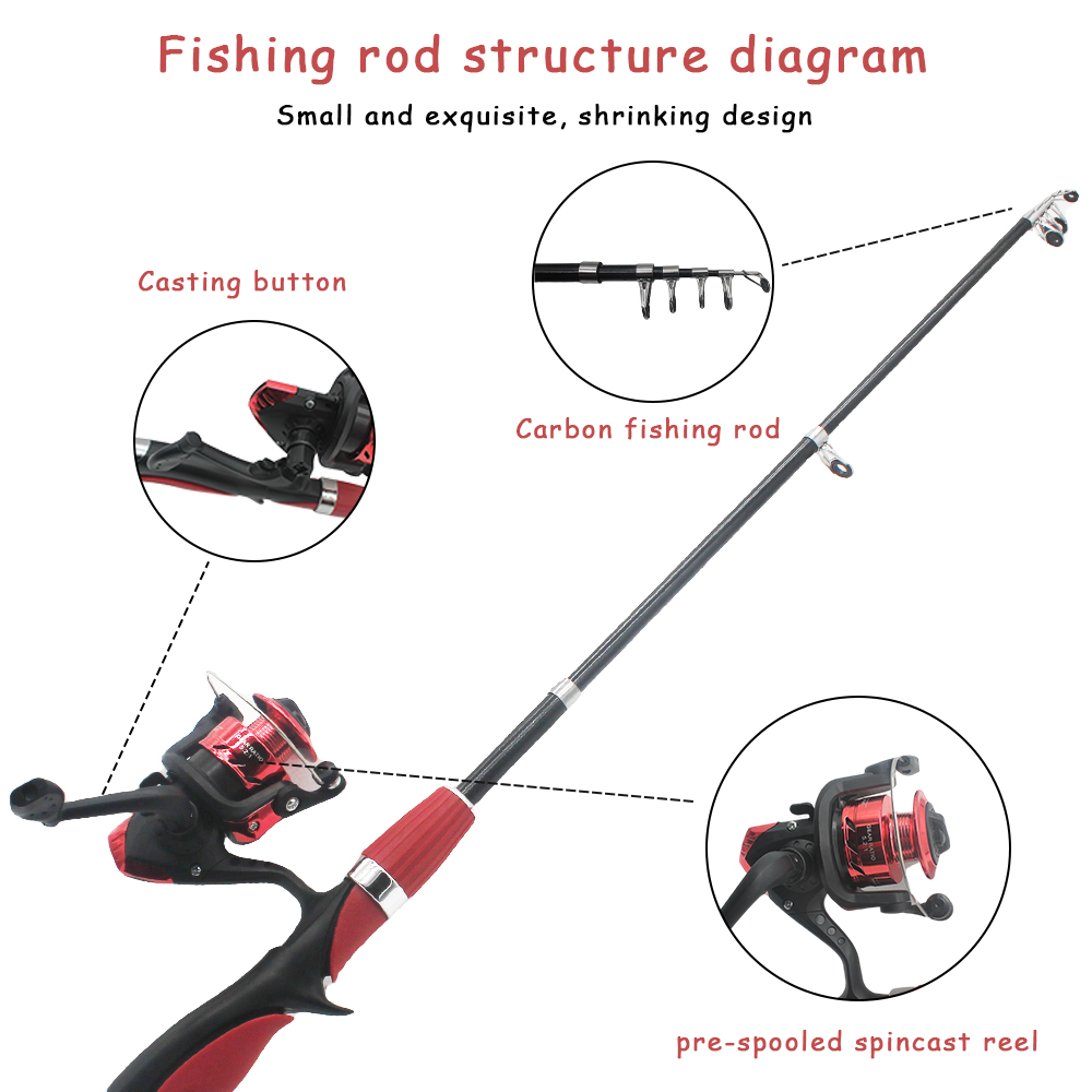 어린이 낚시대 세트 어린이를위한 낚싯대 스피닝 릴 미끼 - Fishing Equipment Kids 리뷰 및 가격
